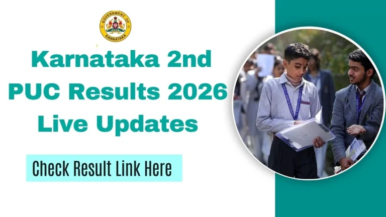 Karnataka 2nd PUC Results 2026 Live Updates