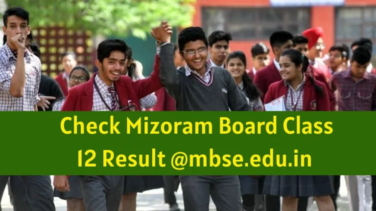 Mizoram HSSLC Result 2026