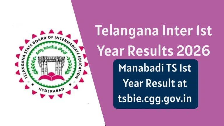 Telangana Inter 1st Year Results 2026